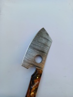 Top qualité personnalisé fait à la main en acier damas cuisine Chef serbe couperet couteau couteau de coupe avec manche en résine