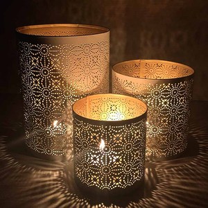 Nuevo portavelas moderno, juego de 5 portavelas votivas de té, portavelas de decoración navideña de Metal de alta calidad al mejor precio - Product Image 5