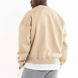 Oversized Solid Winter <b>Sweatshirt</b> for <b>Men</b> Thick Cotton Pullover Hoodie Warm Streetwear Casual Loose Fit - Product Image 2