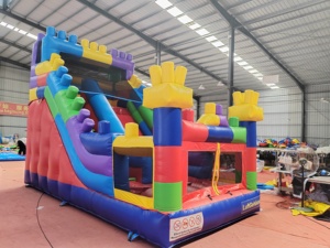 บ้านลมเป่าลมสำหรับเด็กแบบมีสไลเดอร์ขนาดใหญ่ ทำจาก PVC สำหรับงานปาร์ตี้ - Product Image 2