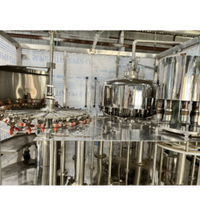 Usine de remplissage d'eau minérale entièrement automatique 120 BPM avec moteur PLC, acier inoxydable 304, 5000 L/heure, garantie 1 an