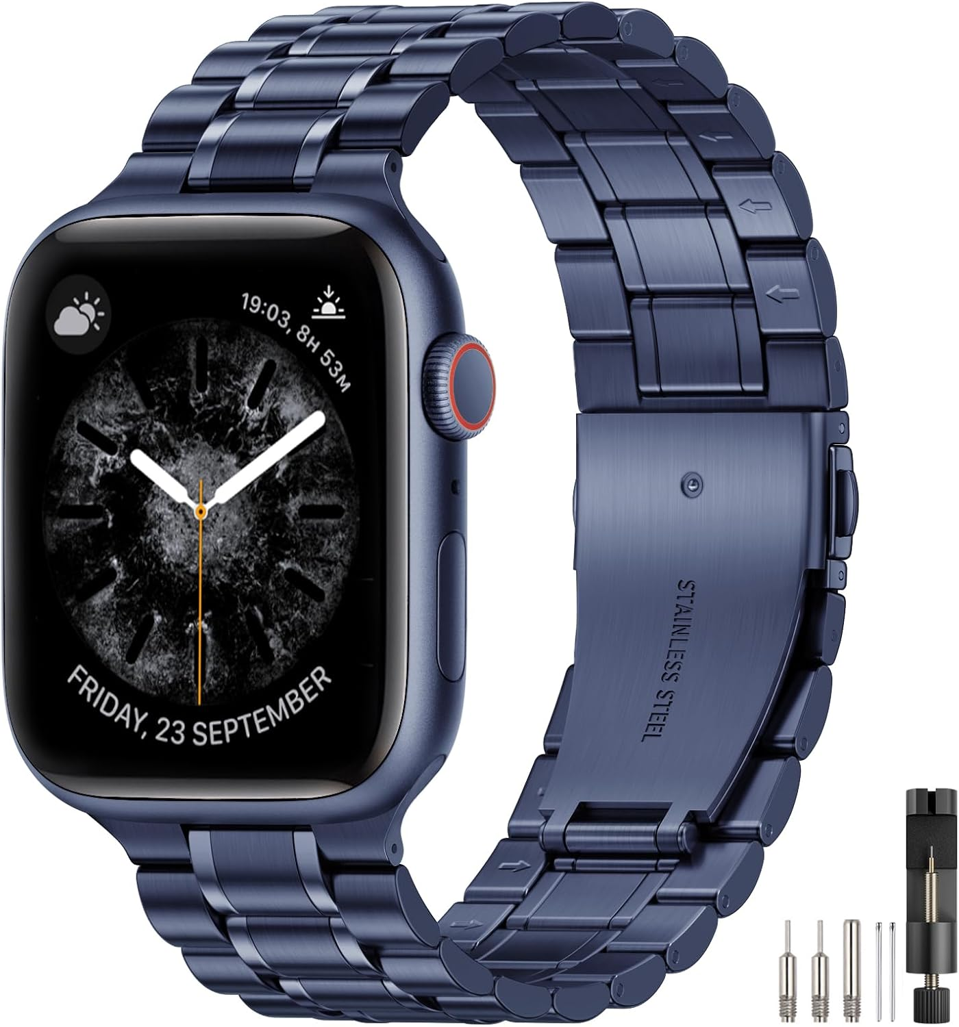 Azul mate/azul pulido