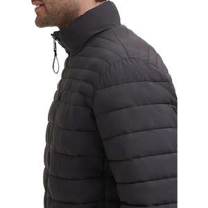 Chaqueta de Hombre con Cuello Alto, Acolchada, de Primera Calidad, 100% Poliéster, Manga Larga, Cierre Frontal, Bolsillos, Talla Grande, para Exteriores - Product Image 4