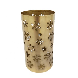 Soporte votivo hecho a mano para decoración del hogar, diseño de Metal y hierro de Color marfil, forma redonda, personalizado - Product Image 5