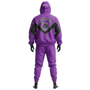 Ensemble coupe-vent personnalisable pour hommes 100% survêtement en polyester pour l'entraînement d'hiver ensembles pour hommes personnalisés en gros - Product Image 3