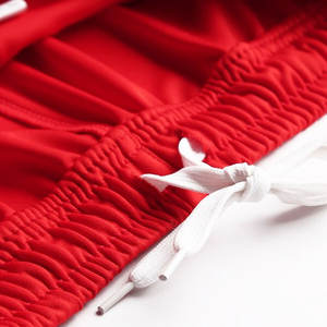 Pantalones cortos deportivos con logotipo personalizable, patrón sólido, estilo informal, cintura elástica, recién llegado, lienzo, precio al por mayor, Diseña tu propio - Product Image 6