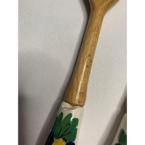 Serveur de salade en bois décoratif de meilleure qualité, outil de Serveur de salade en gros avec poignée blanche peinte à vendre, outils de cuisine - Product Image 5