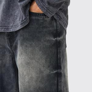 กางเกงลำลองผู้ชายแบบสั่งตัดรุ่นใหม่ปี 2025 คุณภาพสูง ผ้าแคนวาสเนื้อปานกลาง ล้างสีแบบ Acid Wash ระบายอากาศได้ดี ผ้าฝ้าย 100% - Product Image 3