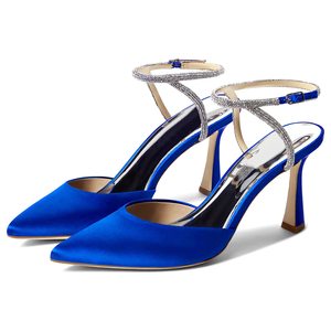 (20 Colores) Elegantes Zapatos de Tacón Súper Alto con Plataforma Verde Menta, de Satén con Cordones Antideslizantes para Mujer, Primavera, Verano, Otoño - Product Image 1