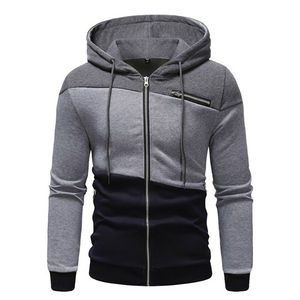 Sweat à capuche épais en molleton pour homme, avec fermeture éclair, coupe ajustée, imprimé, doublé, 100 % coton, streetwear élégant et confortable pour l'hiver - Product Image 2
