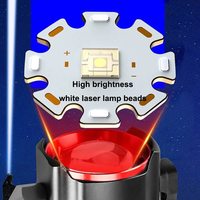 Lampe torche LED en métal étanche Zoom Linterna multifonction longue portée blanc lazer Lampe de poche LED puissante rechargeable