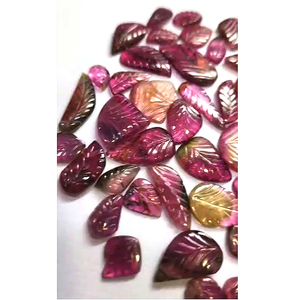 US $290 68 pièces de tourmaline multi naturelle 10mm -30mm sculpture feuille pierres précieuses 406 Cts Lot Iroc ventes pierres précieuses en vrac de haute qualité - Product Image 4