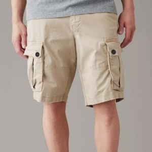 Pantalones cortos de gimnasio de calle alta para hombre OEM 100% algodón 5 pulgadas deportes Cargo correr pantalones cortos de sudor comodidad cintura elástica entrenamiento sólido - Product Image 3