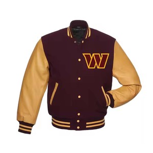 เสื้อแจ็กเก็ตเลตเทอร์เม็นดีไซน์พรีเมี่ยมเสื้อกีฬาแบบอินเทรนด์ทำจากโรงงาน - Product Image 3