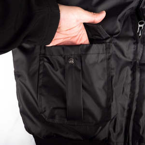 Chaqueta Bomber Deportiva de Otoño Personalizada, Impermeable, Cortavientos, Acolchada, de Poliéster, con Tiras Reflectantes y Capucha - Product Image 2