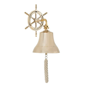 Campana de barco de latón macizo duradero náutico para colgar en la pared y decoración del hogar Acabado de latón de alta calidad - Product Image 1