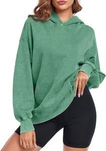 Sudadera con Capucha para Hombre, Estilo Streetwear, 100% Algodón, Lavado Ácido, con Impresión Digital y Bordado, Corte Regular - Product Image 2