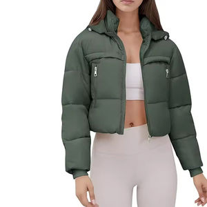 Chaqueta Acolchada Corta para Mujer, Chaqueta para Clima Frío con Personalización Completa en Tendencia - Product Image 4