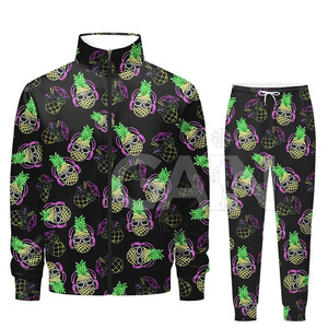 Chándal Deportivo Sublimado de Manga Larga, Transpirable, de Secado Rápido, con Capucha, para Invierno, Corte Regular, Tallas Grandes para Hombre - Product Image 1