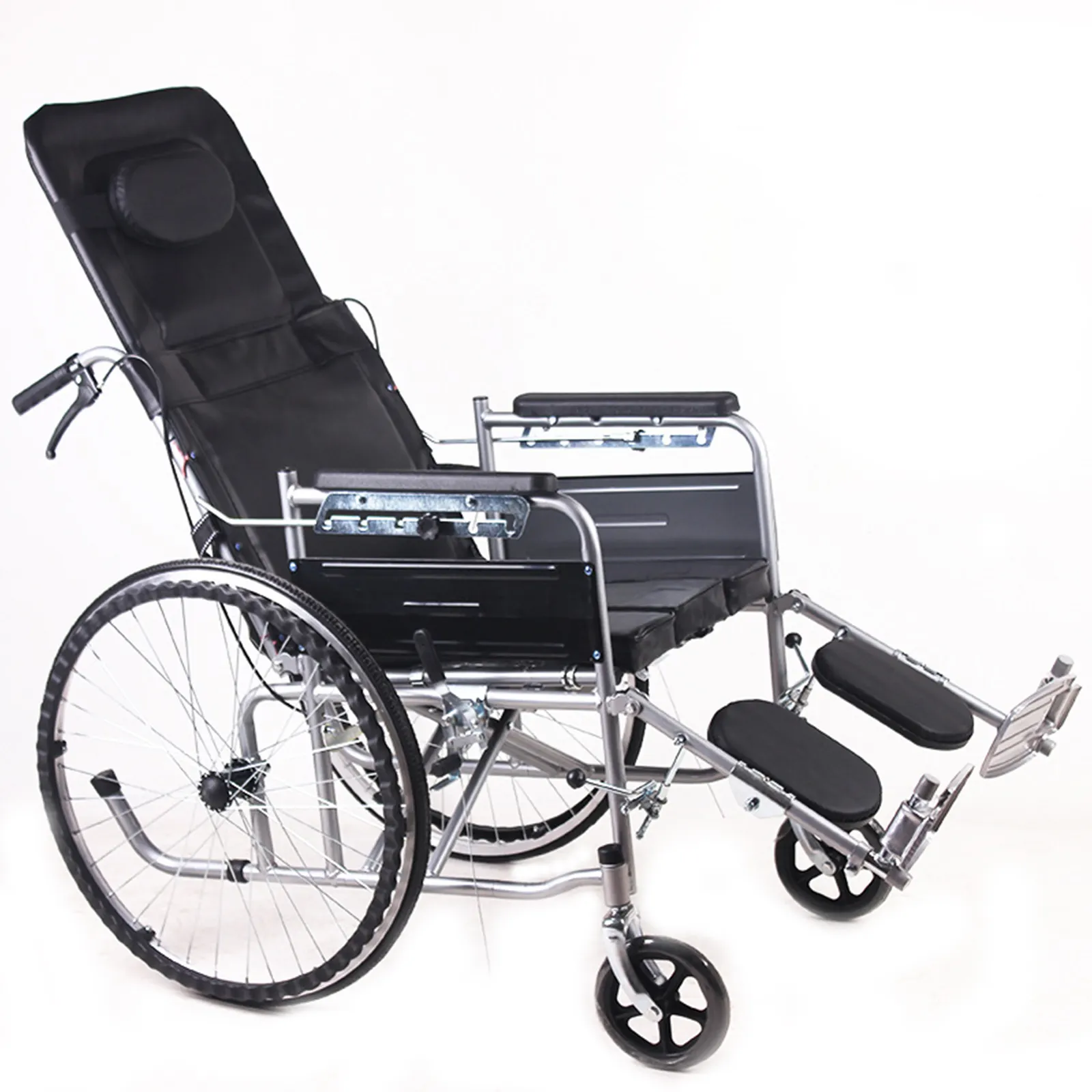 Migliore qualità prezzo più basso schienale pieghevole mezzo cuscino per sedia a rotelle manuale reclinabile completo e comoda