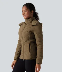 Vestes matelassées à prix ajustable, personnalisez votre propre logo, vestes matelassées pour femmes de haute qualité, best-seller, faible MOQ - Product Image 2