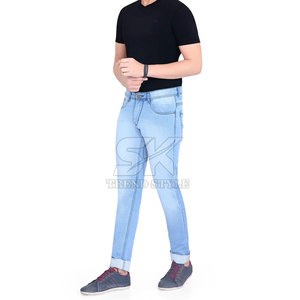 Pantalones Vaqueros Casuales para Hombre, Corte Relajado, Cómodos, Tela Flexible, Cintura Cómoda, Perfectos para Viajes y Actividades al Aire Libre - Product Image 5