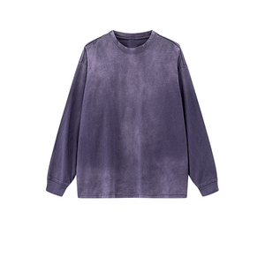 Productos de tela de la mejor calidad Sudadera de lavado con agua Básicos Mezcla de algodón Mejor diseño Sudaderas de lavado con agua de alta calidad - Product Image 3