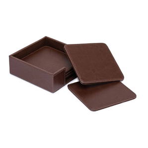 Posavasos de diseño único Posavasos de cuero en relieve con el mejor patrón Diseño de moda Accesorios de cocina y Mesa - Product Image 3