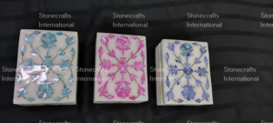 Boîte à bijoux de vadrouille en marbre au design unique avec doublure en velours doux Organisez vos bijoux de maison ou de voyage avec style - Product Image 3