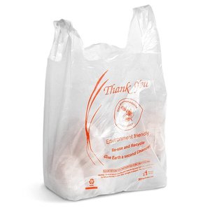 Custom Printed Plastic T Shirt Bags easy open system Shopping Bag