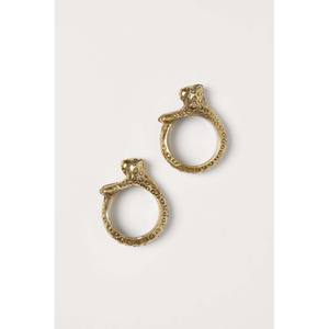 Decorative Stainless Steel Elegant Gold Lion Design Round Modern napkin <b>ring</b> Premium quality Designer napkin <b>ring</b> - Product Image 2