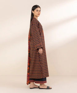 Top vente qualité supérieure 2025 dernière conception dames imprimé pelouse costume concevoir votre propre pelouse coton robe OEM Service - Product Image 3