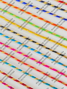 Indian Metallic Glitter Sequin Dori Cord Trenzado Lace Trim Border Bordado Flecos Ofertas en venta al por mayor - Product Image 5