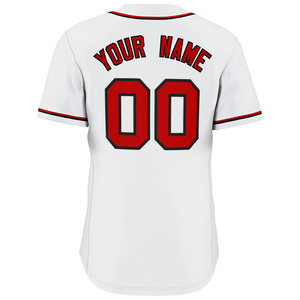 T-shirt de baseball personnalisé en maille, sweat-shirt, logo brodé personnalisé, nom, numéro, adultes, unisexe, col rond, baseball respirant - Product Image 4