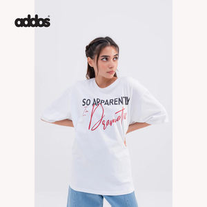 Camiseta de mujer, Camiseta corta, Camiseta de cuello redondo para mujer, camisetas sueltas de manga corta - Product Image 1