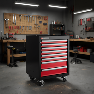 Gabinete de Herramientas Facom de Base Simple con 8 Cajones Rojos - Product Image 3