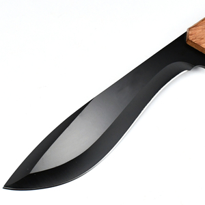 Venta al por mayor personalizado de alta calidad OEM ODM servicio Damasco cuchillo al aire libre Camping caza portátil supervivencia cuchillo mango de madera - Product Image 5