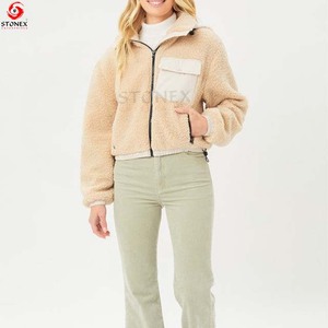 Chaqueta polar de piel sintética Último diseño Chaquetas polares personalizadas de alta calidad superventas 2023 - Product Image 5