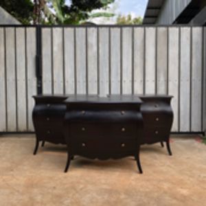 Modern Style Solid Mahogany <b>Wood</b> <b>Bedside</b> <b>Cabinet</b> Minimalist Nightstand for Apartment Bedroom Furniture - Product Image 4