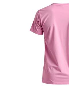 Camiseta lisa de algodón rosa para hombre, con cuello redondo de manga corta Camiseta clásica, camiseta informal transpirable suave a la moda, logotipo personalizado OEM - Product Image 3
