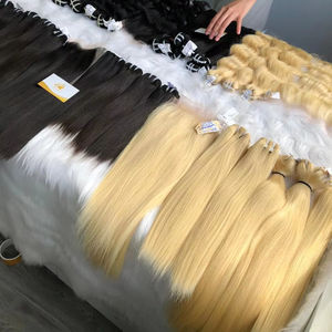 Extensiones de Cabello Vietnamita 100% Virgen, Color Claro, Cutícula Alineada, Trama a Máquina, Cabello Decolorado, Precio al por Mayor - Product Image 1