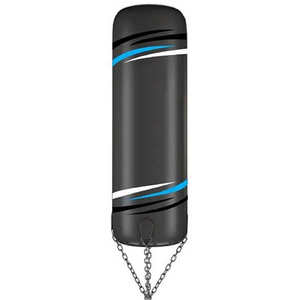 Sac de frappe lourd en cuir véritable pour fitness et boxe, rempli de sable - Product Image 4