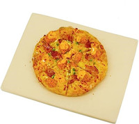 Pierre à pizza en céramique cordiérite OEM ODM 12''x14'' 15mm d'épaisseur, blanche, compatible lave-vaisselle, pour four à pizza, plaque de cuisson rectangulaire