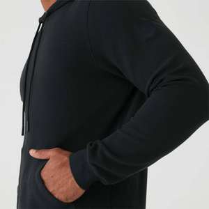 Venta al por mayor 100% algodón hombres diseño elegante suéter térmico Sudadera con capucha logotipo bordado invierno ajuste cuello bajo Digital pedido mínimo - Product Image 4