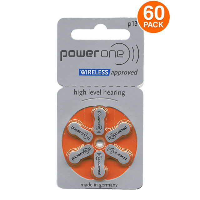 Power One Disposable Hearing Aids Batteries 10/312/13/675 Long Lasting Zinc Air Battery for Ear & Hearing Products