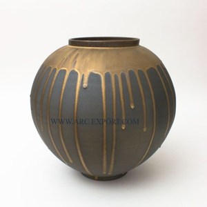 <b>Set</b> of <b>3</b> Different Sizes Stainless Steel Modern Gold Plated Flower Pots & <b>Vases</b> Premium Quality Home Tabletop Decor - Product Image 4