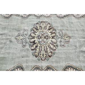 Tapis de 5,9 x 9,9 pieds, tapis turc vintage, tapis oriental gris brun - Product Image 5