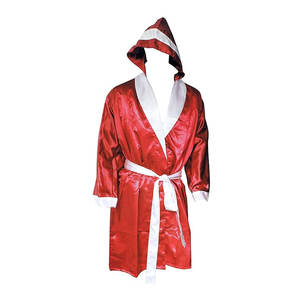 Bata de boxeo de satén ligera 2026 con capucha Fabricante de ropa deportiva OEM para boxeo y MMA - Product Image 1