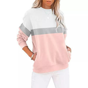 Sudadera con capucha de manga larga con bloques de color para mujer, Jersey, sudadera para mujer, sudaderas con capucha coreanas de algodón para mujer - Product Image 3