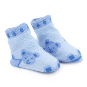 Newborn <b>Booties</b> - Blue - Product Image 3